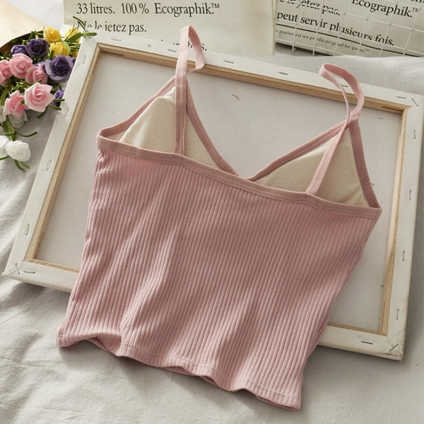 Woman Knitted Tank Top