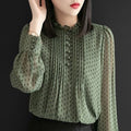 Casual Polka Dots Chiffon Blouse